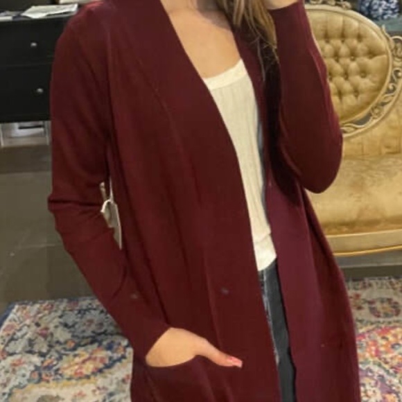 Sold - Sold - NWT- Treasure & Bond Deep Red/Orange Open Front - Picture 2 of 15